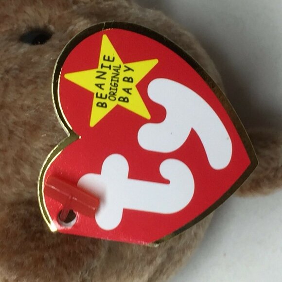 Ty Beanie Baby Pecan Bear Plush Stuffed Animal Retired W Tag April 15 1999 - Picture 9 of 10